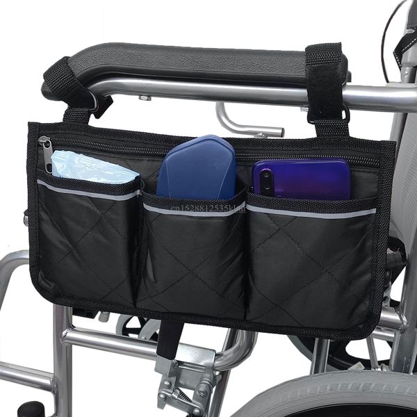 Altri articoli per la salute e la bellezza Borsa laterale universale per scooter per sedia a rotelle Walker Rollator Custodia per organizer Accessori MultiPocket 230425