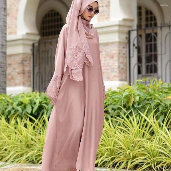 Abbigliamento etnico Ramadan Abaya Dubai Kaftan Abito hijab musulmano Abiti da sera africani per le donne Caftano Islam Robe Djellaba Femme