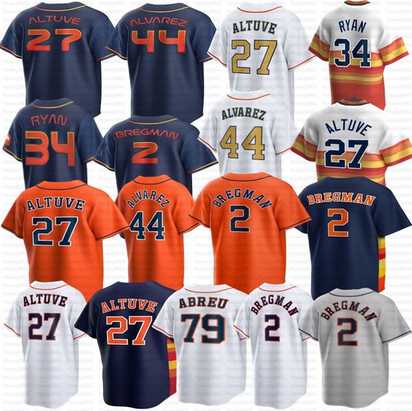 Baseballtrikot Jose Altuve Alex Bregman Jeremy Pena Yordan Alvarez Abreu Nolan Ryan Kyle Tucker McCullers Jr. Michael Brantley Still Tippin Meyers Bannon