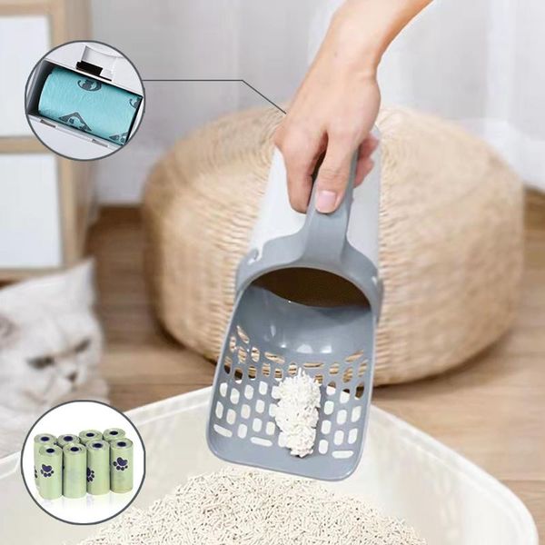 Housebreaking Pet Litter Scooper Sand Shovel Sifter Hollow Neater Bio Toilet House Clean Scoop Dog Tray Green Environmental Protection Product