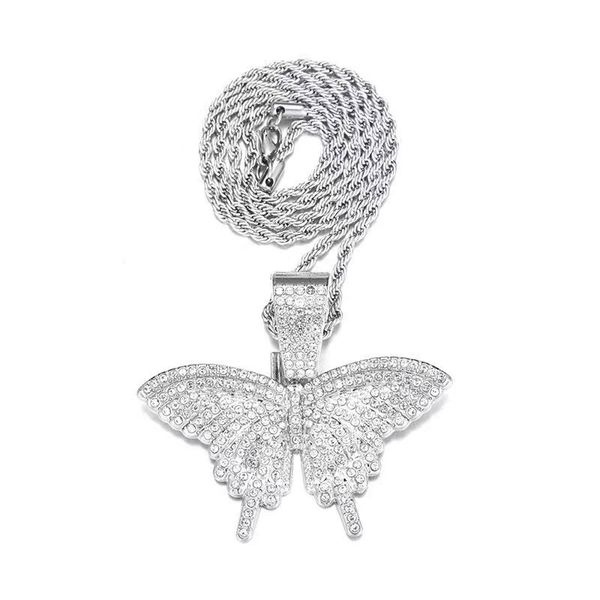 Дизайнерское мужское ожерелье из стерлингового серебра 925 Vvs Moissanite Out Hip Fine Jewelry Miami Cuban Link Chain