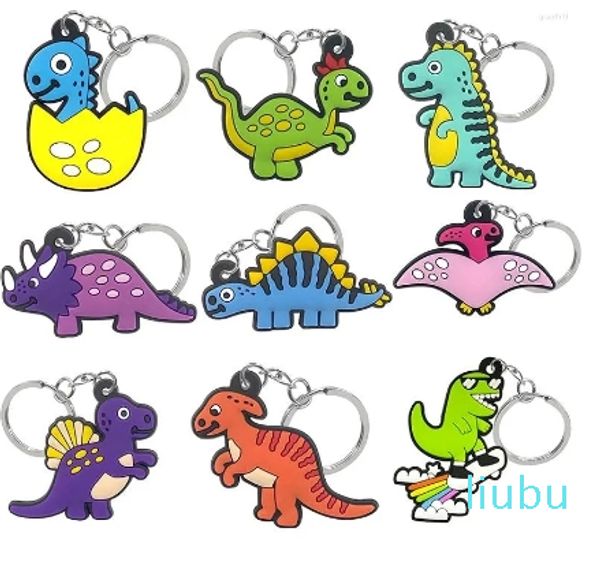 Portachiavi carino dinosauro portachiavi giocattoli anime per bambini all'ingrosso accessori per auto regalo per insegnanti di scuola