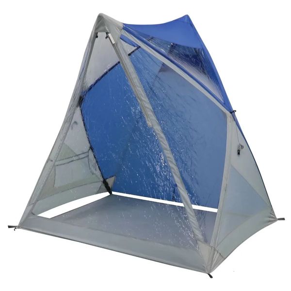 Zelte und Unterstände 1Person Instant Popup Sport Shelter Cube Zeltausflüge 629 Pfund tragbare zusammenklappbare Outdoor-Camping-wasserdichte blaue Camp-Plane 231124