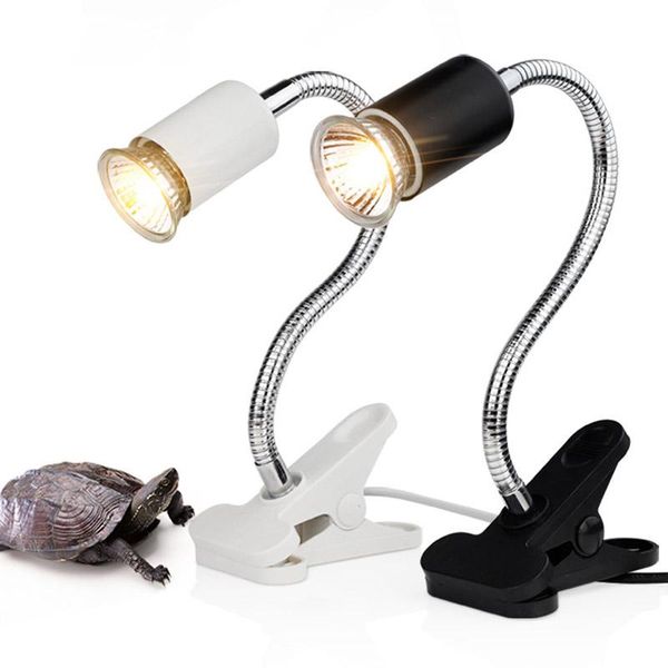 Illuminazione Kit staffa lampada rettile con supporto luce clipon Tartaruga crogiolarsi Lampada riscaldante UV Tartarughe Lucertola Illuminazione per acquario