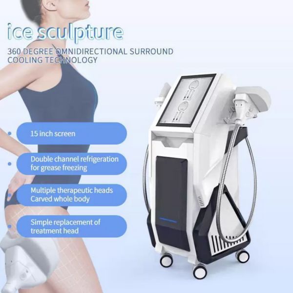 Professional Cool Sculpt Body Shape Cryotheraphy System 360 gradi 2 maniglie Cryo Fat Freeze Machine per diverse parti del corpo Trattamento di criolipolisi139