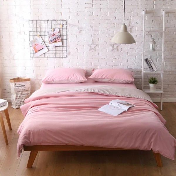 Conjuntos de cama luxo gêmeo consolador bonito cama única rosa quente folhas conjunto juventude inverno princesa estética ropa de cama quarto
