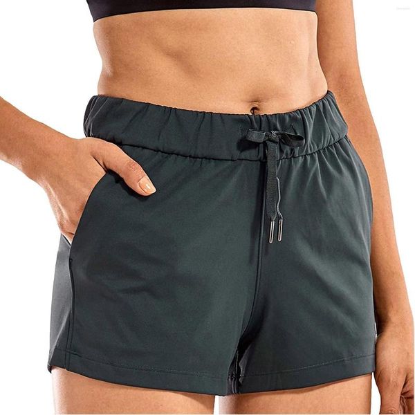 Damen-Shorts, Damen-Sweat-Shorts, Pullover für Fitness, Sport, ganz aus Spitze, lockeres Yoga-Match, Fußball für Damen