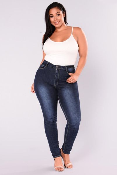 Jeans 2020 VENDA HOT HOT PLUS TAMANHO L5XL CAIS HIGH JEANS HIL