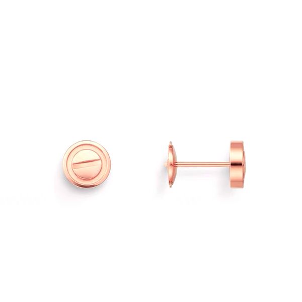 LOVE boucle d'oreille charmes pour femme stud designer argent fin plaqué or 18K T0P qualité style classique bijoux stud style classique marque designer 002