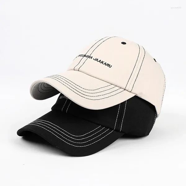 Top Caps Varış Erkek Kadın Beyzbol Kapağı Mektupları Nakış Dış Mekan Snapback Sold Siyah Hip Hop Unisex Kemik Şapkaları Gorras EP0390
