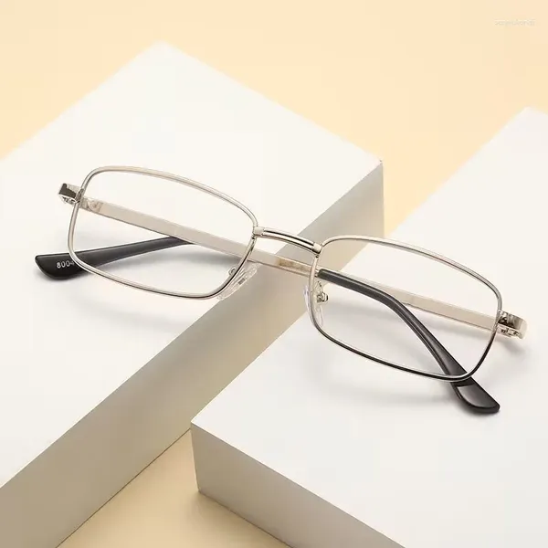 Güneş Gözlüğü Moda Okuma Gözlükleri Erkek Kadın Lens Metal Tam Çerçeve Presbyopic Erkekler Gözlükleri Büyütme Gözlükleri 1.0-4.0