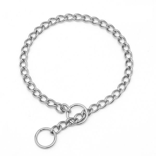 Dog Choke Collar Slip P Chain – Heavy Chain Dog Titan Training Choke Collars – Verstellbare Edelstahlkette Hundehalsbänder – für kleine mittelgroße Hunde