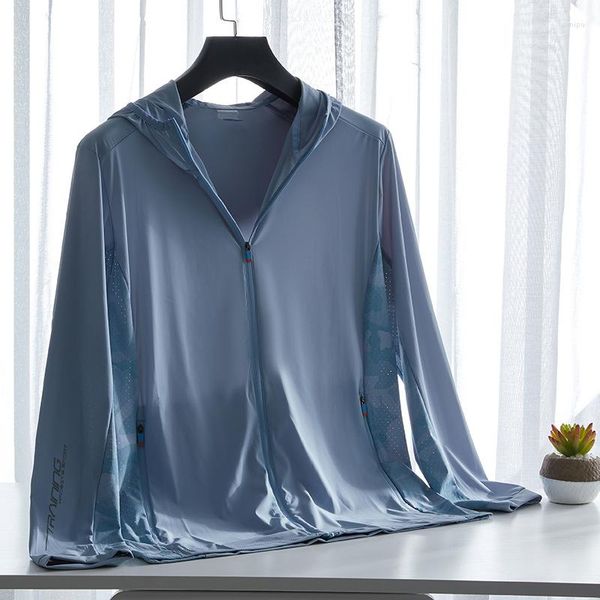 Damenjacken Ice Silk Sonnenschutzkleidung für Männer und Frauen im Sommer Dünne Anti-Ultraviolett-Sonnenschutz-Stretch-Outdoor-Jacke Windjacke