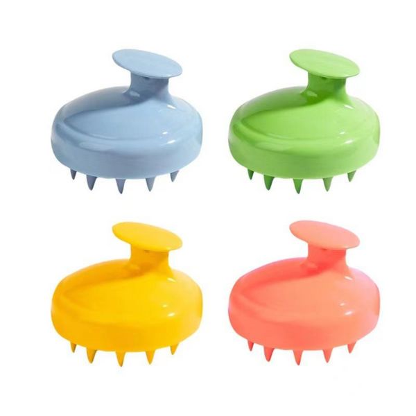 Spazzola per shampoo per capelli HEETA Spazzole per capelli per la cura del cuoio capelluto con morbido massaggiatore per cuoio capelluto in silicone Stampa personalizzabile Logo U0426