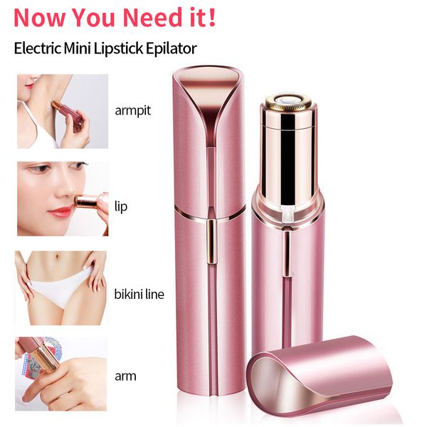 Epilator Electric Eybrow Trimmer Mini Eye Brow Batom Shape Remoção de Cabelo Mulheres portáteis Ferramenta de barbear de barbear dor 230425