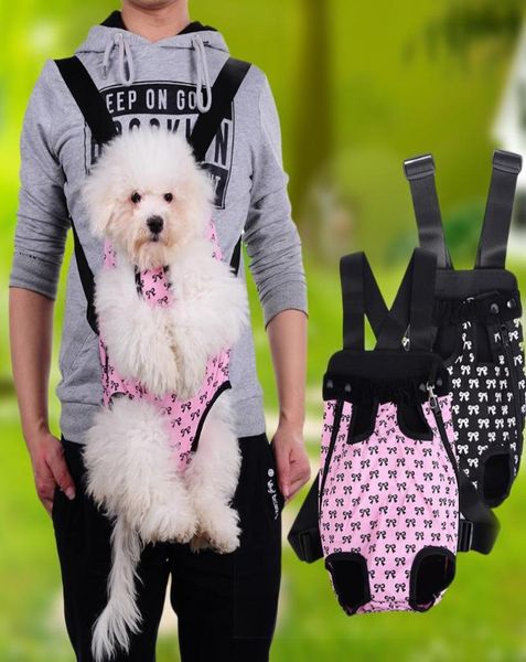 Neue Mode Hund Katze Haustier Hund Welpen Tragen Vorderen Träger Outdoor Rucksack Tasche Mit Niedlichen Schleife Muster Haustier Unterstützung für 6375334