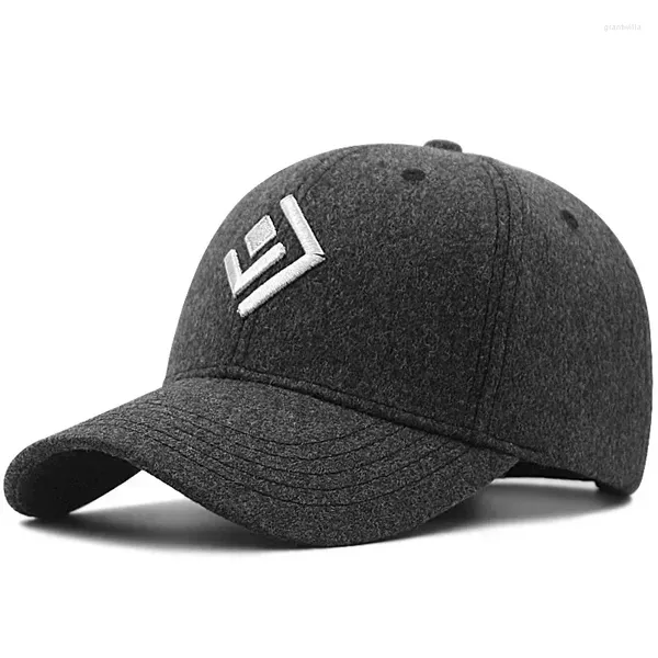 Top Caps 2023 Kış Kış Yüksek Kaliteli Yetişkin Artı Boyut Yün Snapback Şapka Kadın Açık havada sıcak büyük beyzbol şapkası 56-60cm 60-65cm