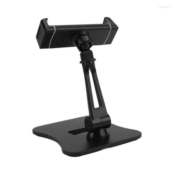 Tripods Desk Tablet Stand Anti Slip Aluminum Liga Ajustável 360 ° Girão dobrável Mãos livres para vídeo