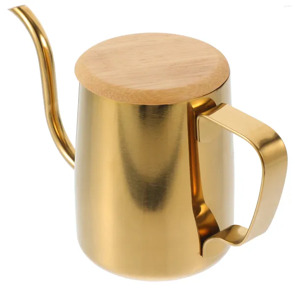 Ensembles de vaisselle en acier inoxydable cafetière à long bec col de cygne bouilloire cuisinière bouche supérieure cuisinière bois verser