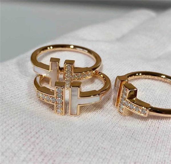 Designer-Ring in koreanischer Version mit rosévergoldetem Öltropfen-Diamantdesign