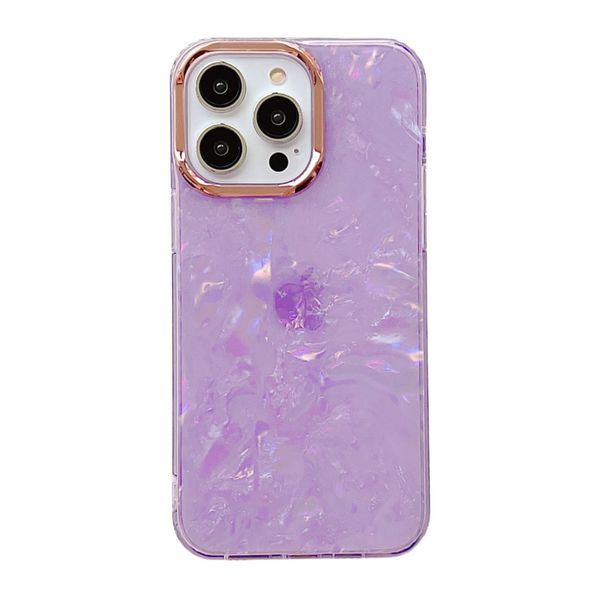 Роскошная оболочка мобильного телефона Case Case PC Hard Case для iPhone 14 13 12 11 Pro Max Fashion Clear с покрытием с амортизатором бампера.