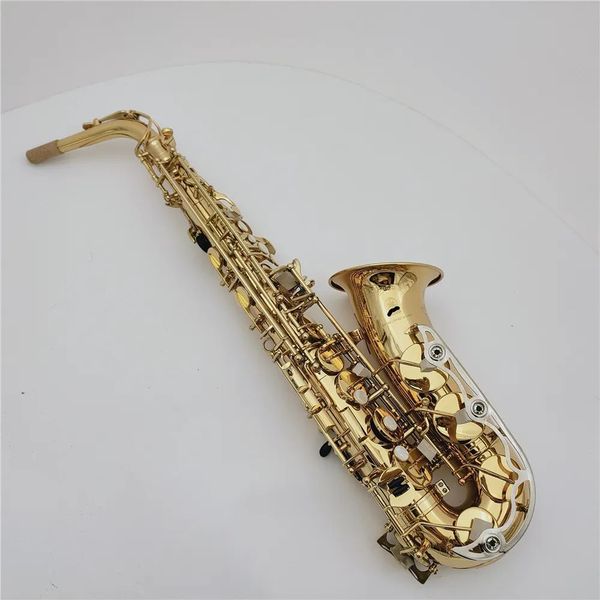 Brand New YAS-26 Alto Saxofone Eb Tune Chaves de Ouro Banhado A Latão de Alta Qualidade Com Caso Bocal Frete Grátis