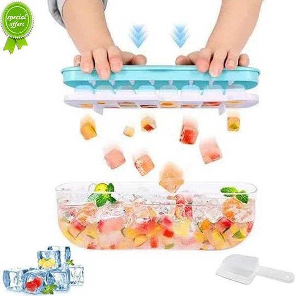 Basın Tip Ice Cube Maker Silikon Buz Küp Tepsi Diy Buz Top Yapım Kalıp Kutusu Bar Mutfak Aksesuarları Ana Gadgets