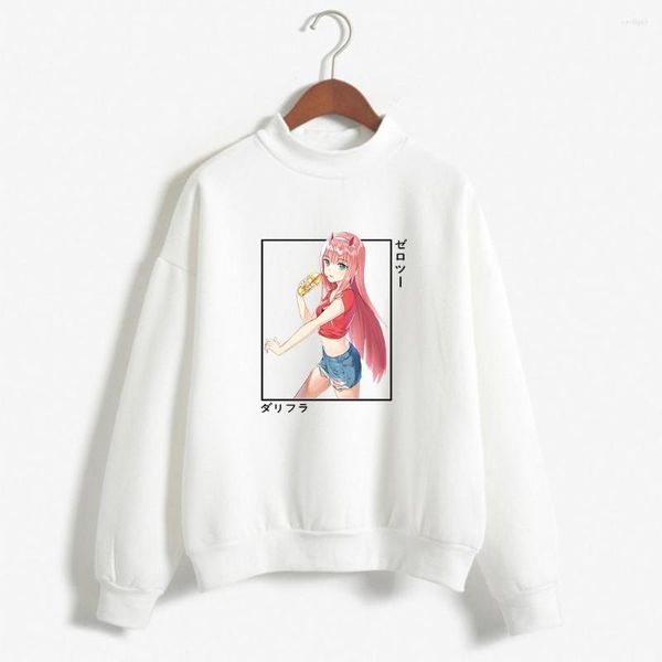 Felpe con cappuccio da uomo Harajuku 2023 Darling In The Franxx Uomo Donna Unisex Classic Anime Zero Two Felpa con grafica divertente Abbigliamento causale