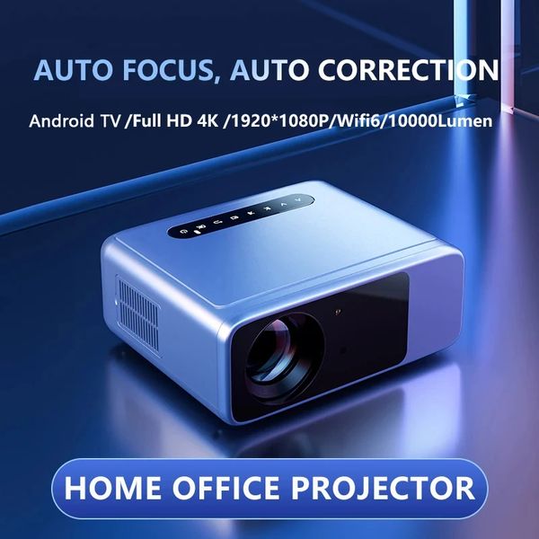 LS M8 Home Sinema Projektör Android TV Full HD 4K 1920*1080P WiFi6 10000Lümen Mini Taşınabilir Sinema Açık Mekan Kamp Projektör TV