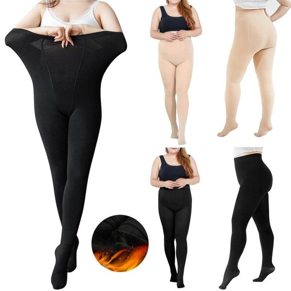 Damen-Leggings, Damen-Stretch-Anzughose, Größe 16, Damen-Volltonfarbe, große Bodenstrumpfhose, Doppellinie, Feile mit Fuß, 2 Stück