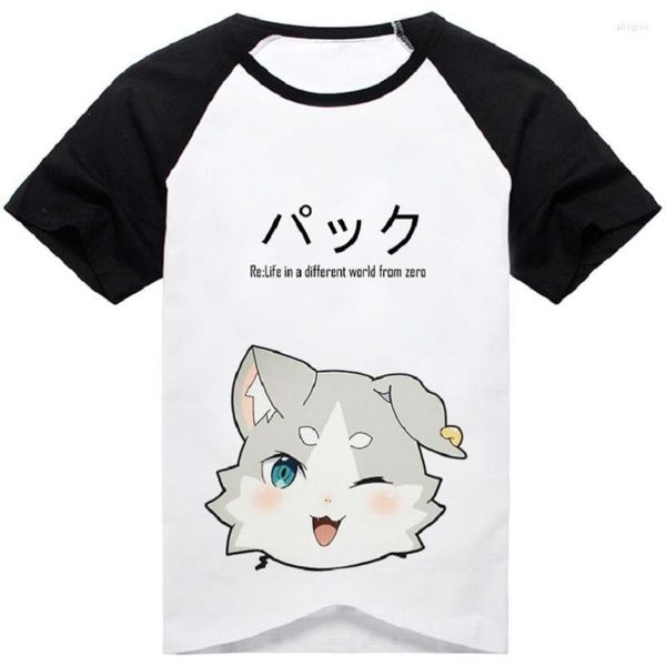 Magliette da uomo unisex Anime Re Life in a Different World from Zero Pack T-shirt casual in cotone T-shirt Top