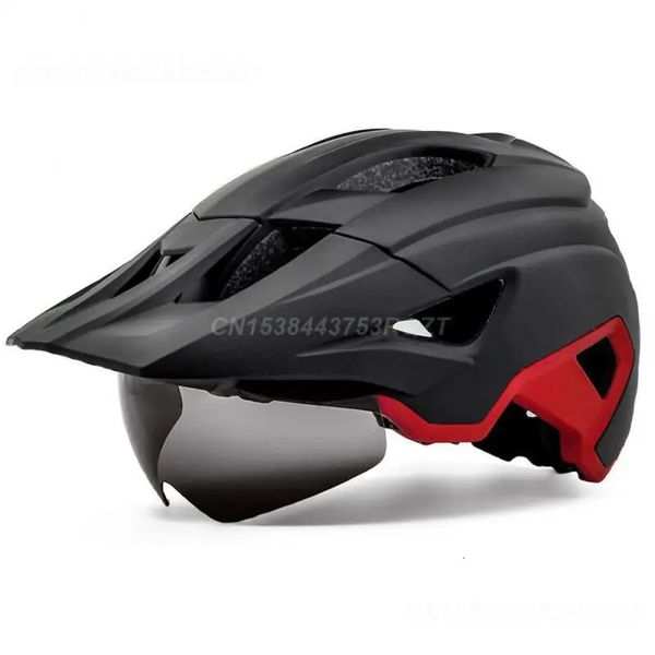 Engrenagem de proteção capacete da bicicleta montanha estrada óculos magnéticos com rede inseto removível lente viseira motocicleta ciclismo 231124