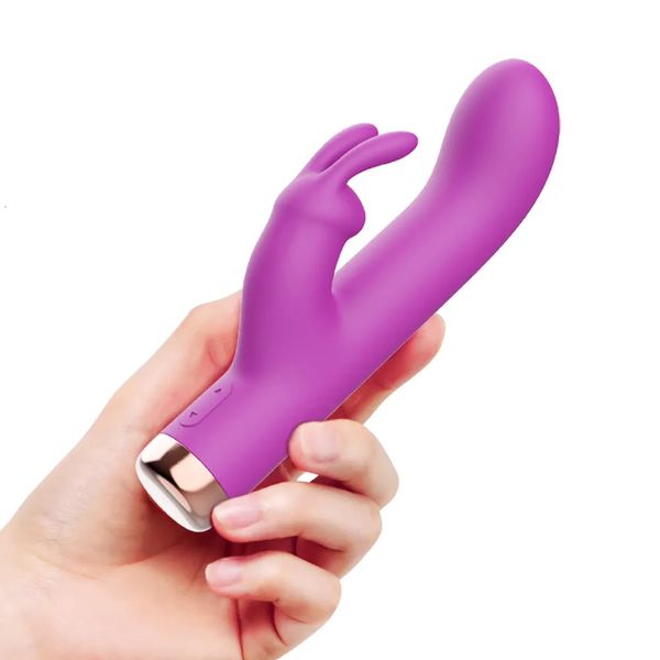 EggsBullets Vibratore del coniglio per le donne Stimolatore del clitoride del clitoride Punto G Dildo Giocattoli del sesso in silicone Masturbatore Adulti di sesso femminile Merci 231124