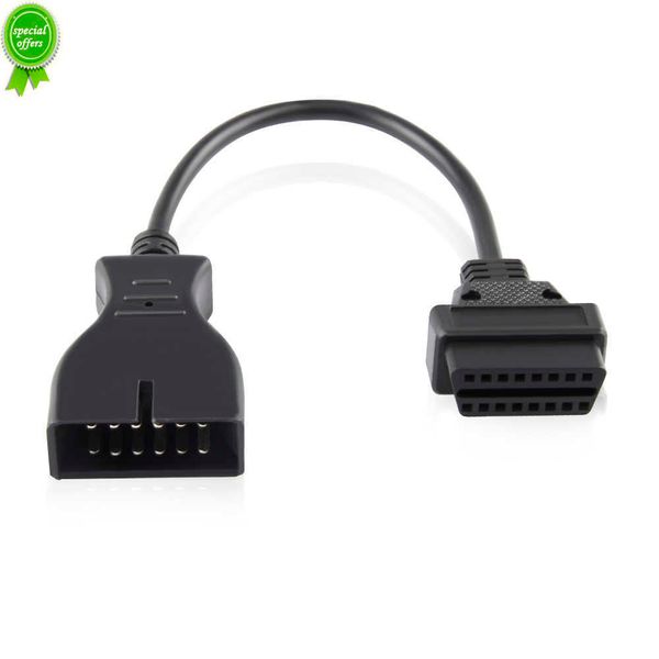 Hot Sale 2023 mais recente OBD 2 OBD2 Conector para adaptador GM 12 pinos a 16 pinos Cabo de diagnóstico GM 12pin para veículos GM Frete grátis