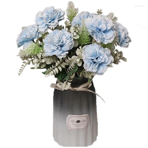Dekoratif Çiçekler Vintage Yapay Buket Güzel İplik Karanfil Çiçek Ev Dekorasyonları Sahte Fower Düğün Masa Odası Parti Dek Dekor