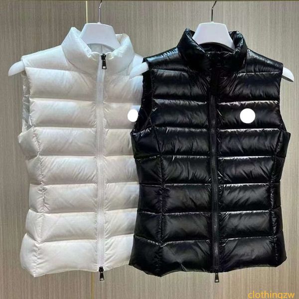 piumino da donna piumino giacche di marca francese designer senza maniche gilet da donna di lusso ricamo distintivo capispalla cappotti taglia s / m / l / xl