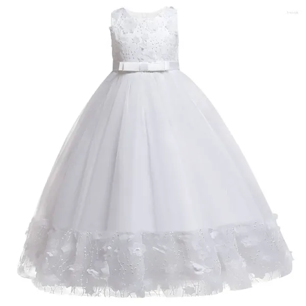 Mädchenkleider, elegantes Hochzeitskleid für Blumenmädchen, für Prinzessin, Party, Festzug, formelles erstes Fest, Abendkleid, 4–12 Jahre