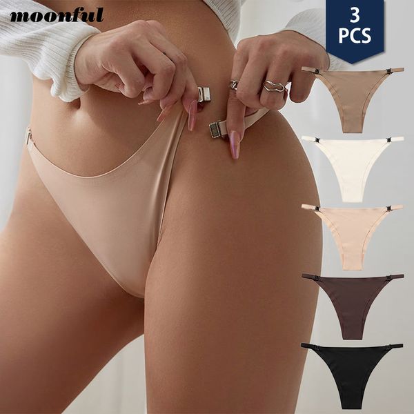 Calcinha feminina 3pcs calcinha sem costura para mulheres com cintura baixa roupas íntimas de seda com fecho fino feminino sexy fêmea fêmea feminina Menina mora 230425