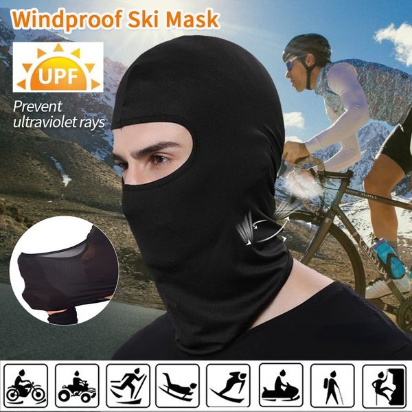 Cappelli da esterno Passamontagna da uomo Maschera Bicicletta Integrale Skullies Berretti da ciclismo Casco da moto Berretto da sci Protezione solare UV 230425