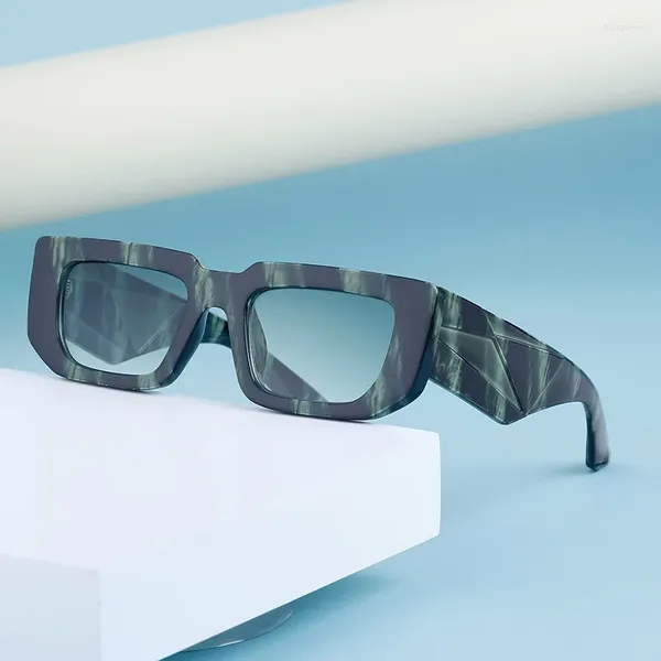 Солнцезащитные очки ФЕВРАЛЬ, оптовая продажа, унисекс, модная квадратная оправа, винтажные очки, широкие ноги, стиль, модный маленький индивидуальный логотип