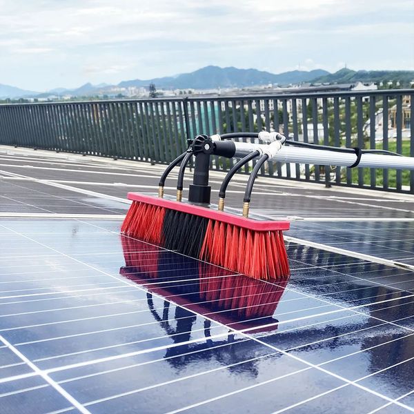 Reinigungsbürsten, Fensterreinigungsset, wasserführende Bürste mit Verlängerungsstange, Povoltaik-Waschwerkzeug, Solarpanel 231124