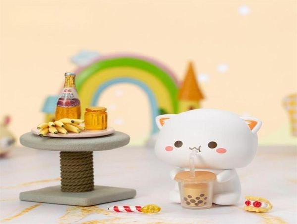 Lucky Cat Mitao Box Serisi Aşk İkinci Kör El Yapımı Oyun Nesil Hediye Süsleri Model Oyuncaklar Şekil 2204235987920