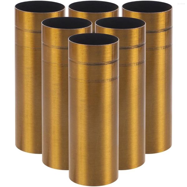 Titulares de vela 6pcs lustre soquete cobre suporte de lâmpada de teto tubos suporte de lâmpada acessórios base