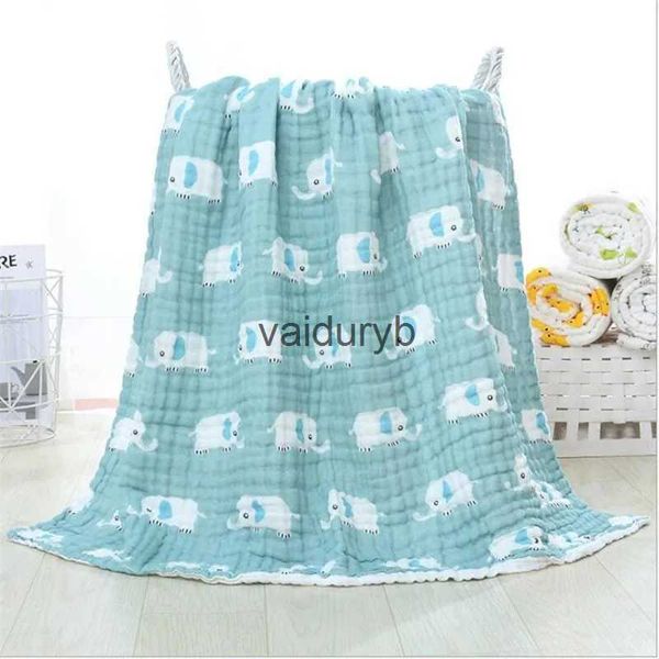 Yorgan 105cm*105cm Yumuşak Nefes Alabilir 6 Katmanlı Bebekler İçin Kabök Kabarcık% 100 Pamuklu Bebekler Bebek Muslin BlanketsVaiduryb