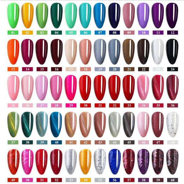 Наборы для дизайна ногтей 24Pcs Pure Color Gel Nail Polish Set Soak Off Uv Glitter Varnish Полупостоянная основа Верхнее покрытие Матовые лаки Drop Del Dhss4