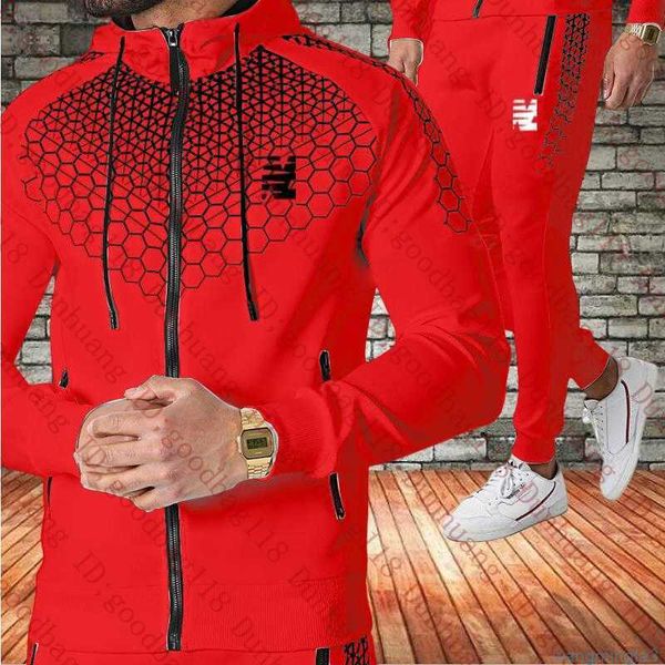 Tute da uomo Designer Sweat Marca Sport Abbigliamento sportivo Cerniera Pantaloni con cappuccio e jogger Tute Maglia da basket Set Tuta sportiva S-3XL