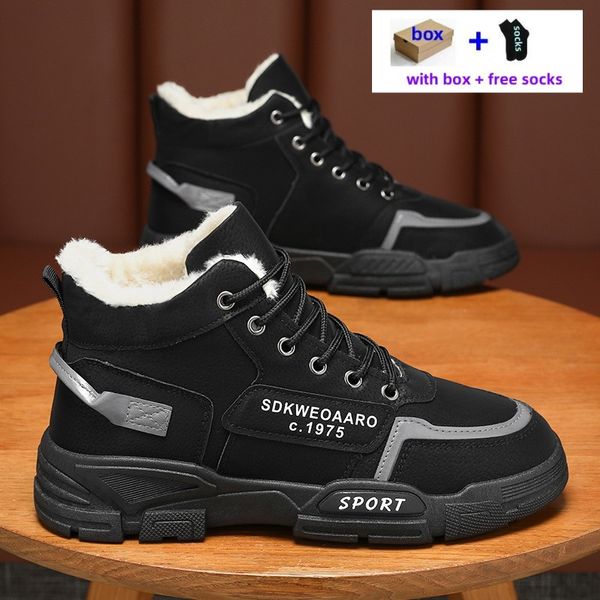 Stivali da neve Designer Mens Fuzz Booties Sneaker escursioni in pelliccia calda inverno scarpe inverno in pelle resistenti alla caviglia mezza stivale scarpe da uomo esterno articolo z001