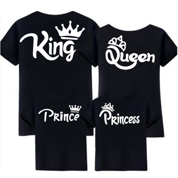 Família combinando roupas da família Tshirt mamãe papai e eu bebê combinando rei rainha princesa roupas de família combinando roupas parecem roupas meninas de menino 230427