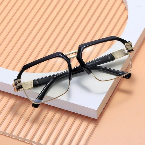 Sonnenbrille Vazrobe Vintage Männer Lesebrille Frauen Schwarz Transparent Brillen Rahmen Männlich Anti Blaue Reflexion Presbyopie Hyperopie