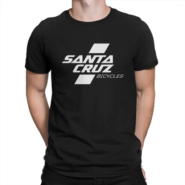 Erkek Tişörtleri Santa Bike Cruz Est Tshirt Erkekler Yuvarlak Boyun Saf Pamuk Gömlek Ayrımcı Doğum Günü Hediyeleri Açık Giyim